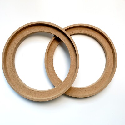 Pair 5'' MDF Car Speaker Mounting Spacer Recessed Ring Mounting Depth Resolution