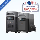 EcoFlow Delta Pro Power Station+Extra Battery 7200Wh Certified Refurbished, Lfp