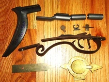 Muzzleloader Hawken Rifle Parts Iron Triggers, Butt Plate, Trigger Guard DWPS10