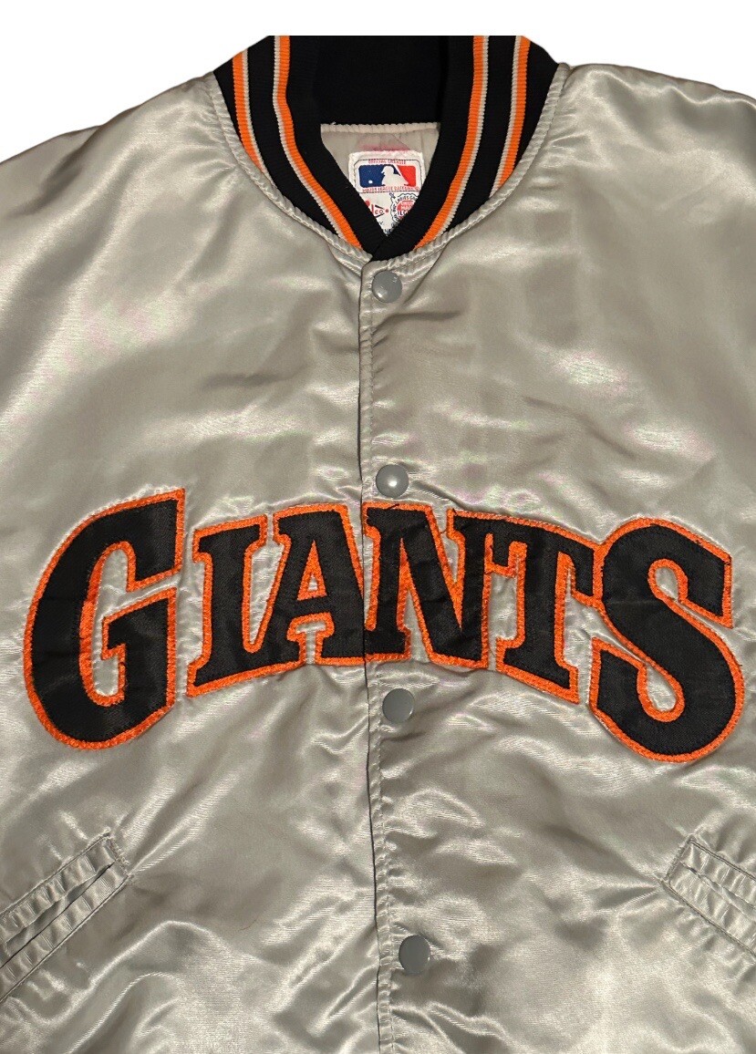 Vintage Felco San Francisco Giants Grey Satin Bomber Jacket Vintage Felco San Francisco Giants Grey Satin Bomber Jacket