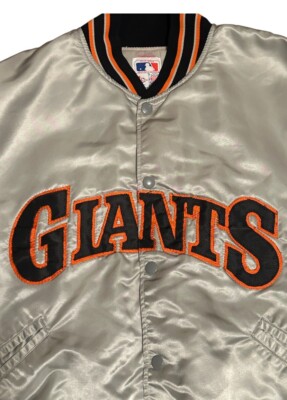 Felco MLB GIANTS Bomberjacket スタジャン　90s Vintage Felco San Francisco Giants Grey Satin Bomber Jacket