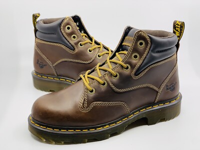 Dr. Martens men’s/woman’s Brown Leather Ankle Boots with Yellow Stitching 2976 Yellow Stitch Crazy Horse Leather Chelsea Boots | Dr  main image 2