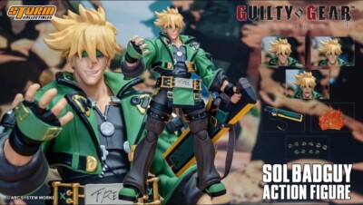 Storm Toys 1/12 SOL·BADGUY Guilty Gear Action Figure Model Green Collect Toy New