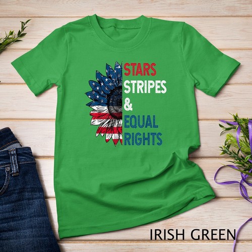 Stars Stripes And Equal Rights 4th Of July Women's Rights 1 Unisex T-shirt - Picture 5 of 15