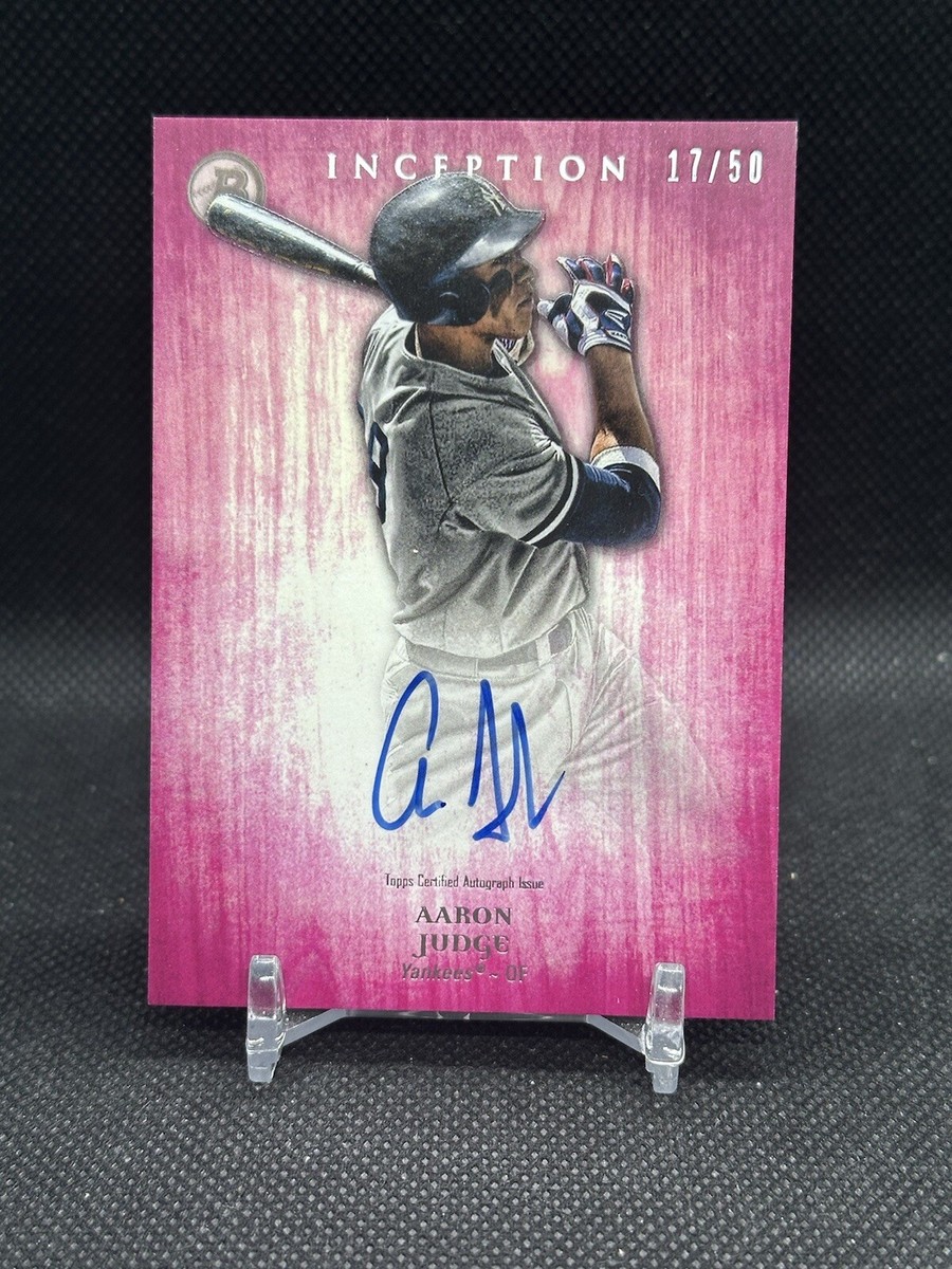 Aaron Judge 2014 Bowman Inception Pink Auto 17/50 Rare Autograph 