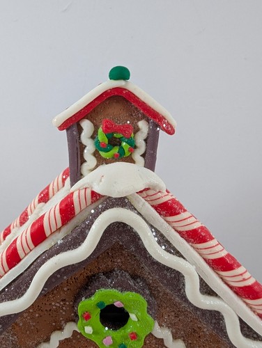 Valerie Parr Hill Illuminated Christmas Gingerbread House 10" T - Picture 8 of 14