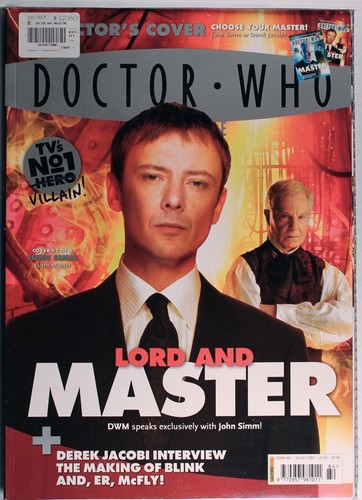 Doctor Who Magazine 384 - July 2007 - Cover Variant 2 - John Simm - Bild 1 von 4
