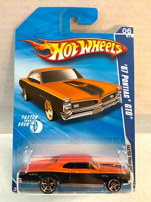 Hot Wheels 1967 PONTIAC GTO - 2010 Faster Than Ever FTE #134 - Orange & Black