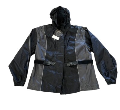 Nexgen Xelement Motorcycle Gear Jacket Black Gray W/ Hoodie