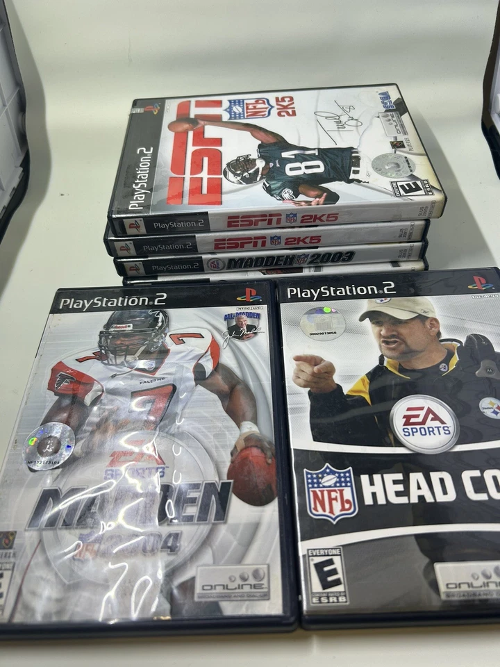 PS2 Football Lot of 6- (Madden '03, 04’, 06’CIB) - (NFL 2K5 - No Manual) Tested - Image 2 of 4
