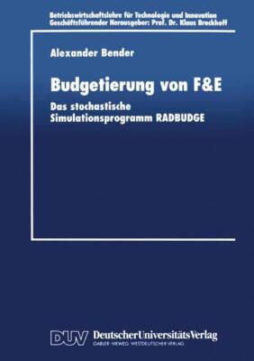 Budgetierung von F&E | Buch | 9783824403714