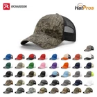 Richardson 111 Garment Washed Trucker Hat Unstructured Snapback Mesh Back Cap