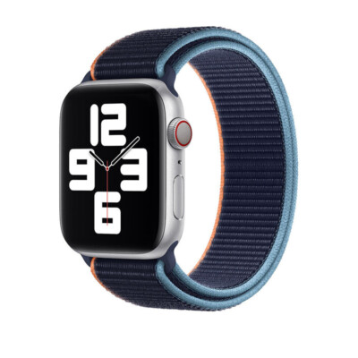 Nylon Sport 44/41/45/49mm Loop Band Strap Für Apple Watch 9 8 7 6 5 4 SE Ultra 2