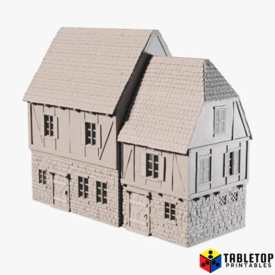 Tabletop Gebäude  Gelände Haus Großes Detailliertes Mittelalter Haus Fantasy