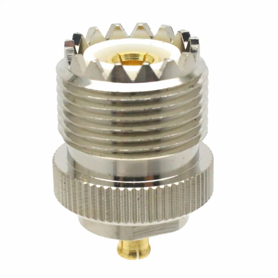 1pce UHF SO239 Female Jack to MCX Male Plug RF Coaxial Adapter Connector Straigh - Image 2 of 4