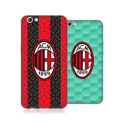 OFFIZIELLE AC MILAN 2020/21 CREST KIT SOFT GEL HANDYHÜLLE FÜR OPPO HANDYS