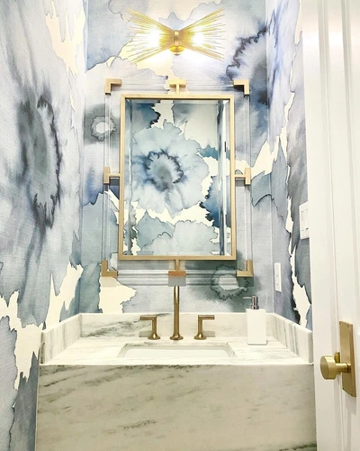 Balkan Wall Mirror Hand Forged Gold Iron Beveled Modern ~ Uttermost 09124 - Picture 9 of 10