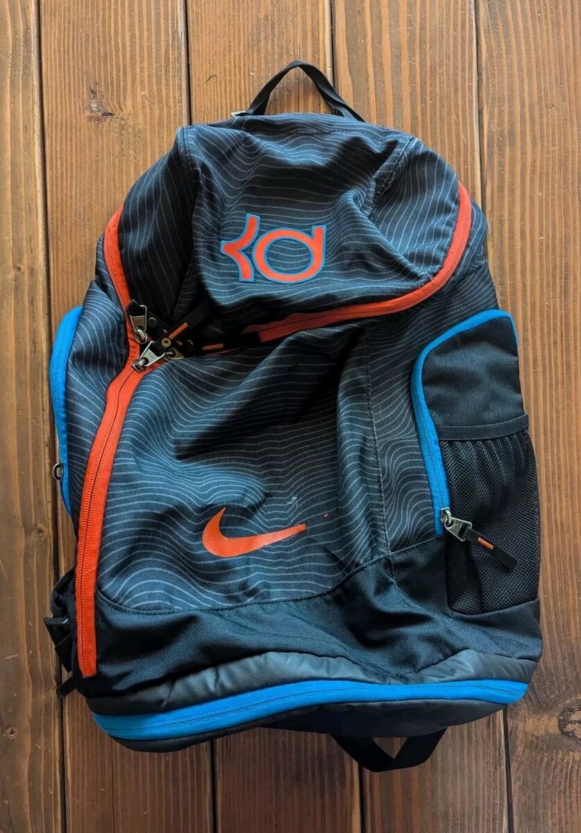 Nike Max Air KD Basketball Backpack Black Orange Blue Kevin Nike Max Air KD Basketball Backpack Black Orange Blue Kevin