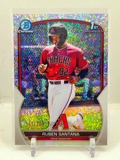2023 Bowman Chrome 1st Ruben Santana Speckle Refractor 141/299 DBacks ROOKIE RC