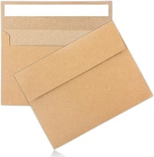 50PSC Kraft Envelopes,A4 Invitation Envelopes,4X6 Envelopes for Invitations,Enve