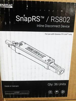 Generac RS802 SnapRS Inline Disconnect Device