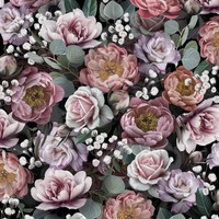 "20 Servietten \"Vintage Flowers\" Blumen-Muster BlüTen*Nostalgie*Rosen*33X33"