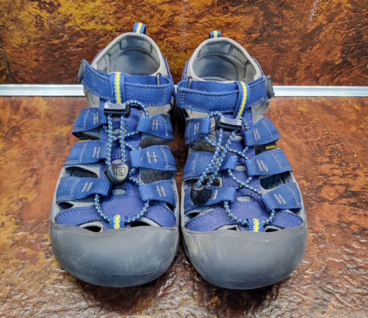 Keen Youth taglia 4 sandalo impermeabile ragazzo ragazza blu pizzo rapido escursione