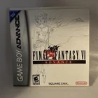 Final Fantasy VI 6 Nintendo Gameboy Advance GBA Game Boy Complete CIB Authentic