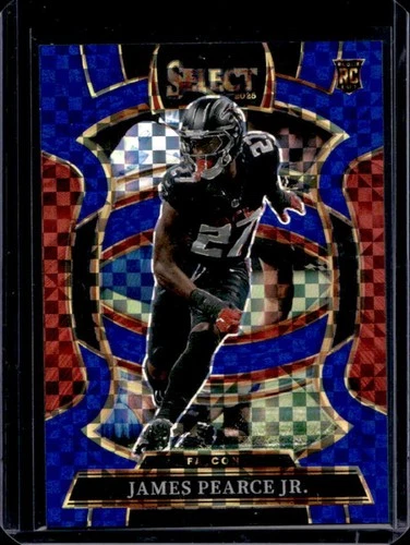 2025 Panini Select James Pearce Jr. Concourse RC Blue Prizm #/249 Falcons