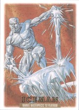 2024 Upper Deck SkyBox Marvel Masterpieces '92 Platinum - Ice Man Canvas #40