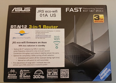 ASUS RT-N12 Wireless-N300 Router 300Mbps w/ JRS Firmware ECO-WIFI low radi - NEW
