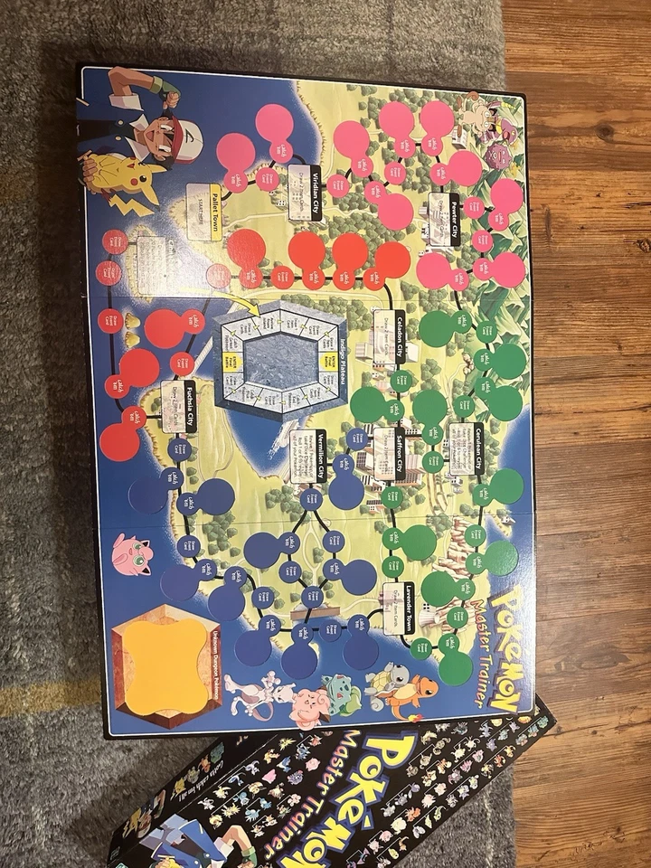 Hasbro Pokemon Master Trainer Game Board 1999 Edition - Image 4 of 4