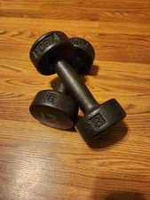 York Dumbbells - 8lb Pre-USA Roundheads