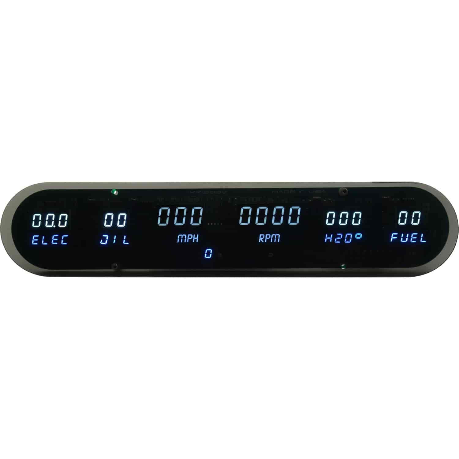JEGS 41635 6-Gauge Panel with LED Digital Display