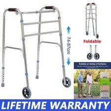 Folding Walking Frame | Lightweight Walker Adjustable Folding Zimmer Walking Aid