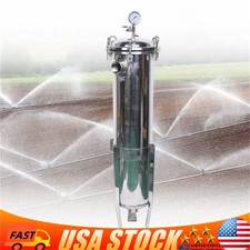 2" NPT Bag Filter Housing 150 Psi 304 Stainless Steel In/Out 2 Bag Filter