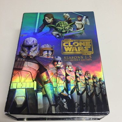 Star Wars the Clone Wars Seasons 1-5 Blu-Ray Collector's Edition