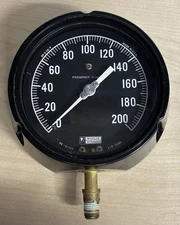 Weksler Instruments 0-200 psi Pressure Gauge - 5” Diameter, GP-2-18-9
