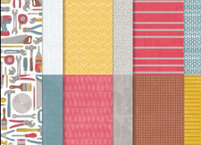 Retired Stampin' Up DSP- TRUSTY TOOLBOX- 12"x12", Full pack, unopened 162978