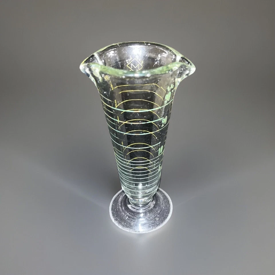 Juego de 2 vasos medidores de vidrio vintage Foto 4 de 4