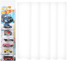5Pcs Display Case Compatible with Hot-Wheels Match-Box Packaged Cars, Wall Displ