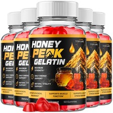 5 Pack Honey Peak Gelatin Acv Gummys 1000mg Honeypeak Supplement 300 Gummies 5 Pack Honey Peak Gelatin Acv Gummys 1000mg Honeypeak Supplement 300 Gummies