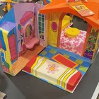 Mattel Barbie Family House Vintage 1967 Multicolor Plastic Furniture Doll House