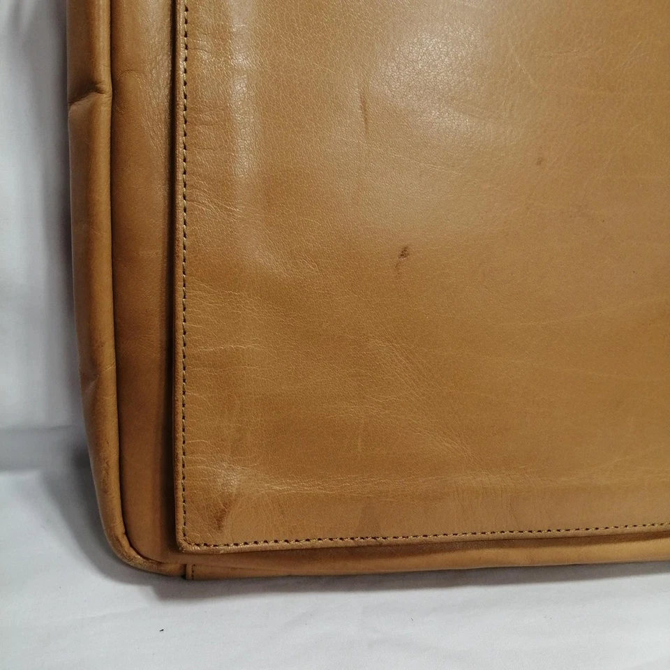 Bolso de negocios de cuero usado marrón Porter Foto 2 de 4