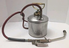  B&G Stainless Steel Tank With Hose & Wand Damaged  Pump Cylinder Crack 