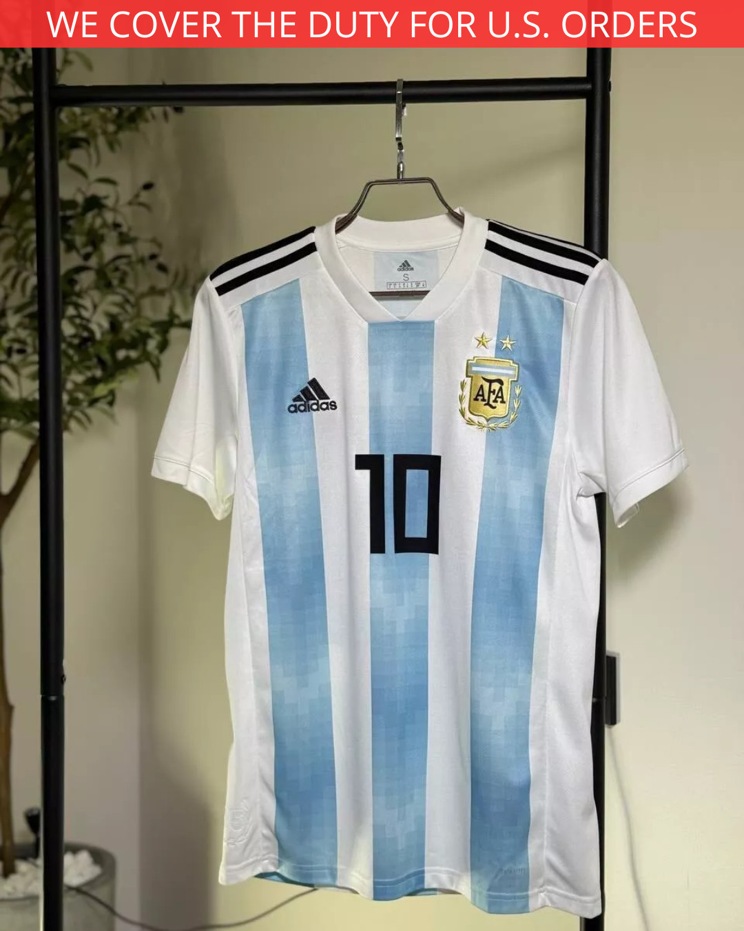 Messi Argentina Jersey Home football shirt 2018 - 2019 Adidas Men Size S ig93