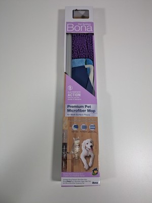 Bona Pet System Floor Mop 2 In 1 Telescoping Handle Flat Multi Surface Dust