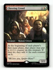 Cheering Crowd (Extended Art) 270 Marvel's Spider-Man MTG NM