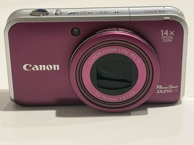 Canon PowerShot SX210 IS 14.1MP Digital Camera - Purple for sale