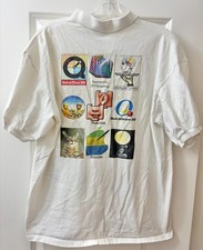 Vintage 90s Rare Apple Computer Interactive Media Lab Polo QuickTime VR +More XL